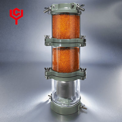 Reniflard orange de silicagel de connexion de bride déshydratant le type L de transformateur