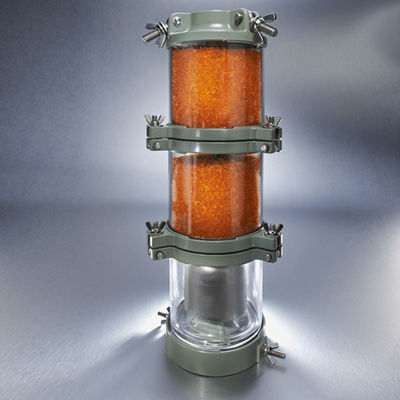 Reniflard orange de silicagel de transformateur déshydratant l'amortisseur cylindrique de l'humidité 1.2kg